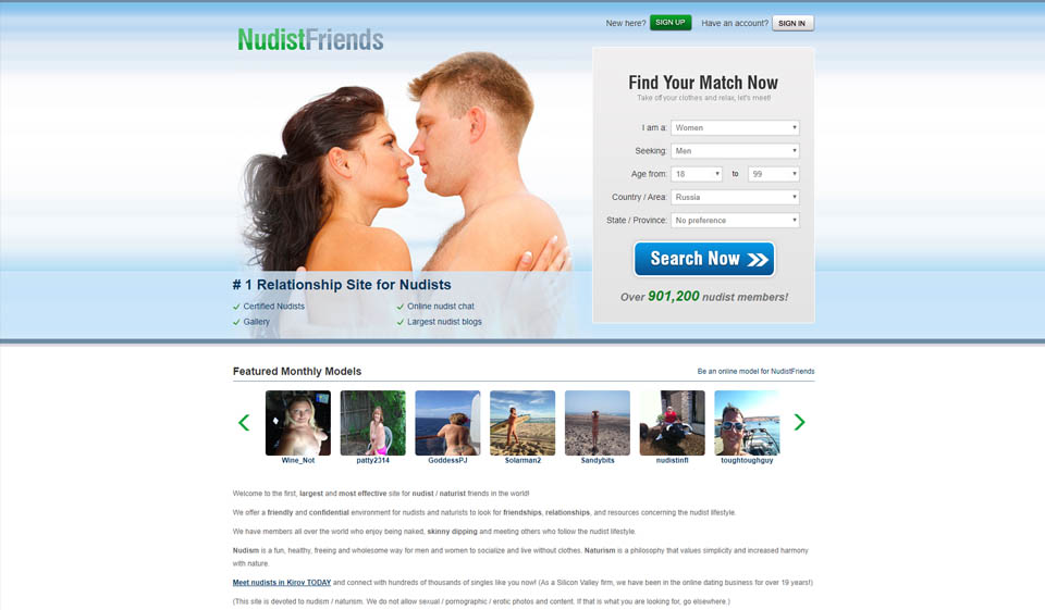 NudistFriends Review 2022 –  Perfect or Scam
